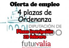 Futurvalía oferta cuatro plazas de auxiliar de Servicios Generales (ordenanza) para trabajar en la Diputación de Toledo
